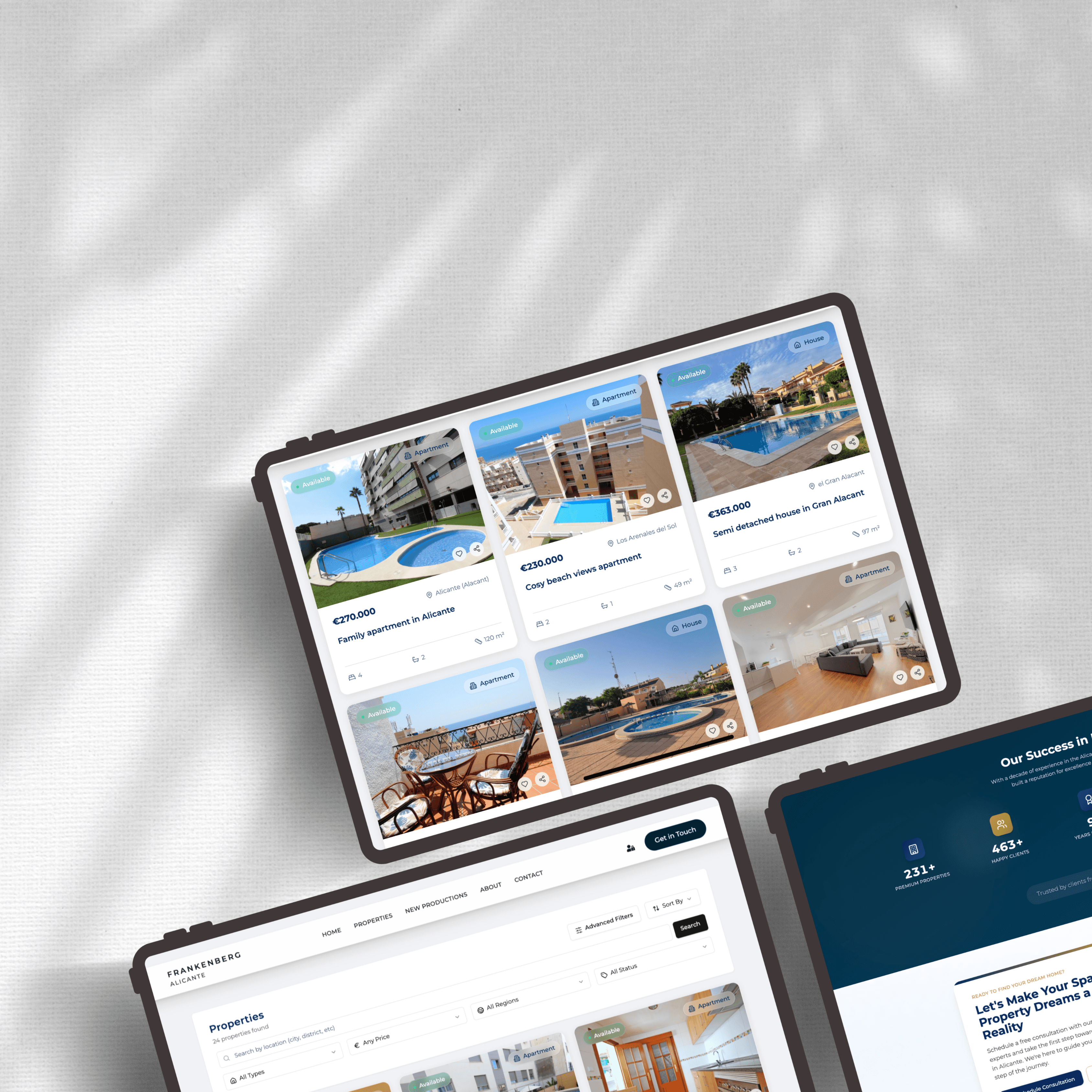 Frankenberg Alicante – Digital Strategi, Design & Custom CMS för premiummäklare.